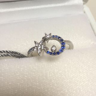 スタージュエリー(STAR JEWELRY)のお値下げ！！スタージュエリー Ptサファイア ダイヤモンドリング(リング(指輪))