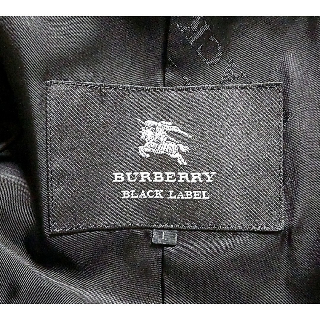 BURBERRY BLACK LABEL(バーバリーブラックレーベル)のBURBERRY BLACK LABEL バーバリー ウール Pコート チェック メンズのジャケット/アウター(ピーコート)の商品写真