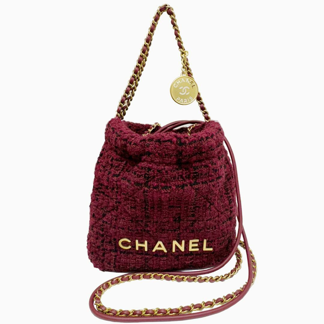 CHANEL - シャネル CHANEL 22 ミニ ココマーク ツイード CHANEL - シャネル CHANEL 22 ミニ ココマーク ツイード