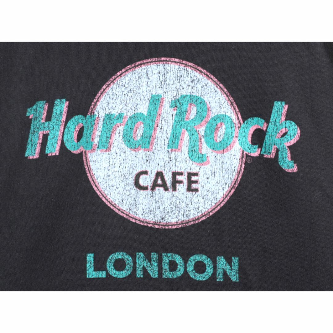 ハードロックカフェ プリント スウェット メンズ レディース L / Hard Rock CAFE 企業 PACSUN 当時物 ロゴ 裏起毛 スエット 黒 トレーナー メンズのトップス(スウェット)の商品写真