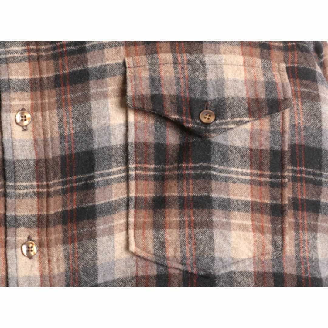 PENDLETON(ペンドルトン)の70s USA製 ペンドルトン チェック ウール シャツ メンズ L 程/ 古着 70年代 アメリカ製 ヴィンテージ PENDLETON 長袖シャツ マルチカラー メンズのトップス(シャツ)の商品写真