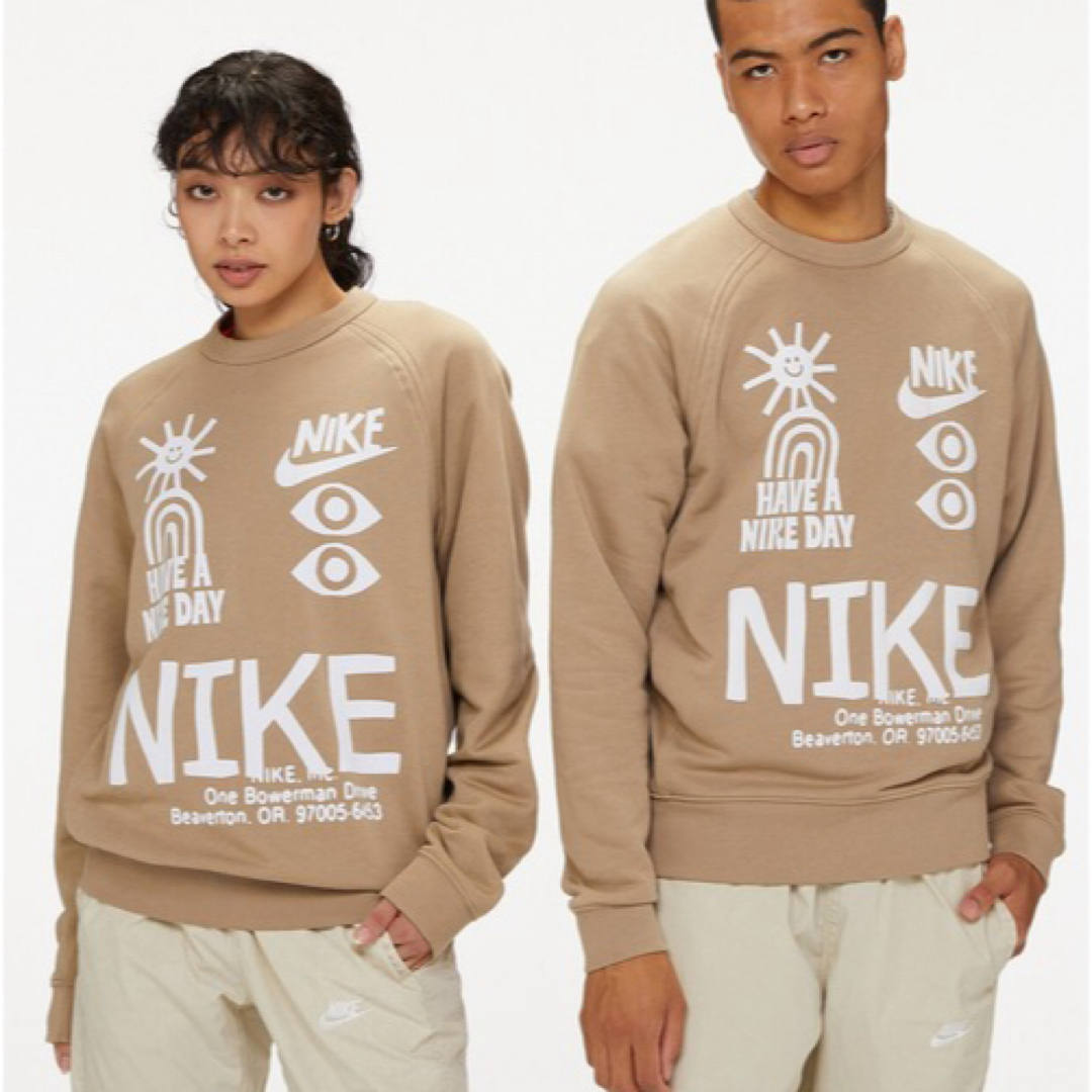 NIKE(ナイキ)のNIKE HBR-S FT CREW / ナイキ プリント クルー スウェット  レディースのトップス(トレーナー/スウェット)の商品写真