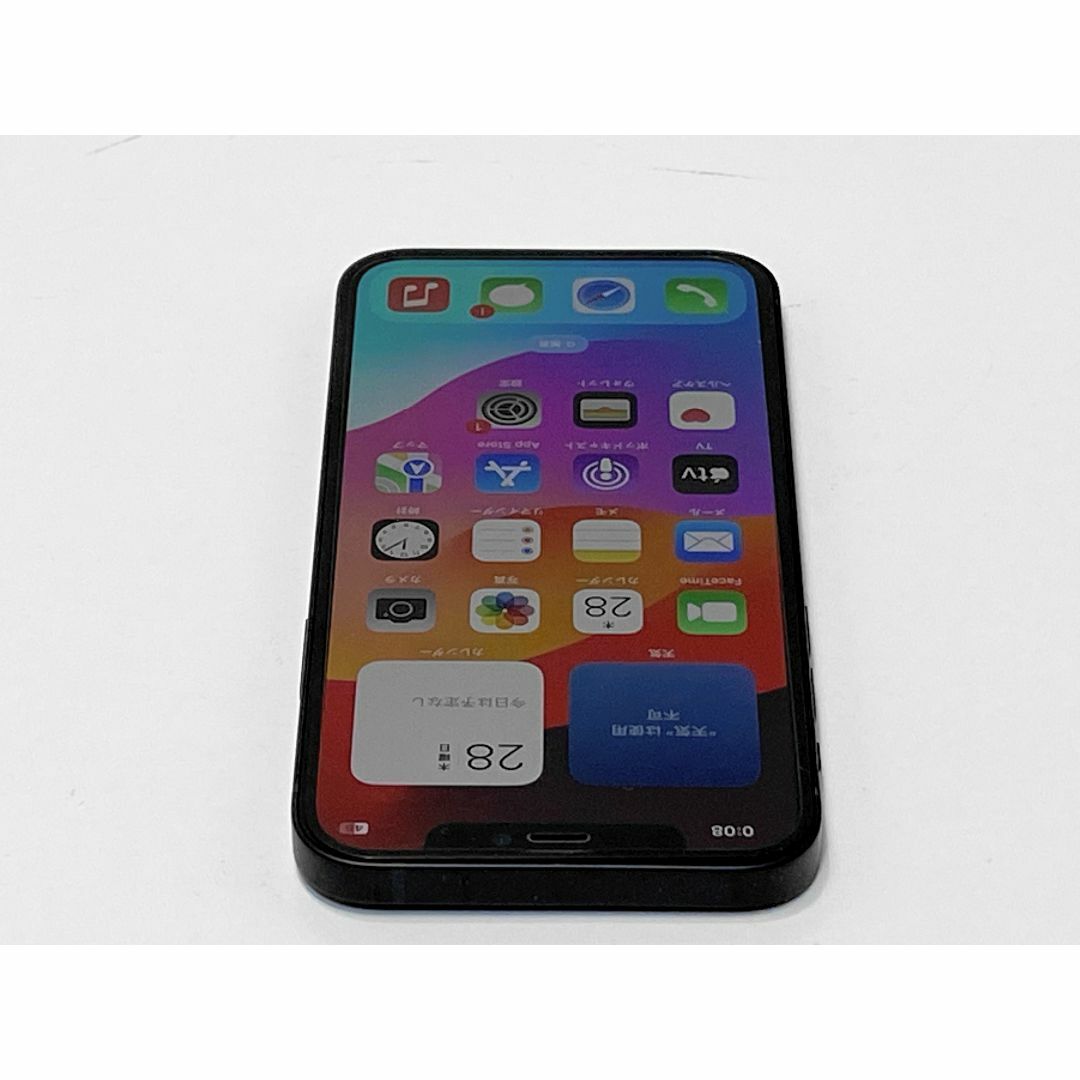 Apple(アップル)のバッテリー100％ iPhone12 64GB ブラック MGHN3J／A  スマホ/家電/カメラのスマートフォン/携帯電話(スマートフォン本体)の商品写真