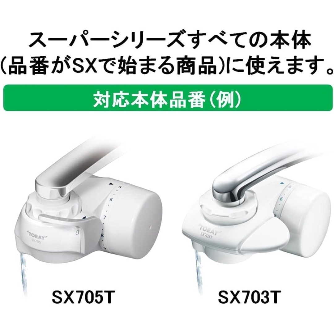 東レ(トウレ)の東レ トレビーノ 浄水器 蛇口直結型 交換カートリッジ STC.T2J-TSET インテリア/住まい/日用品のキッチン/食器(浄水機)の商品写真