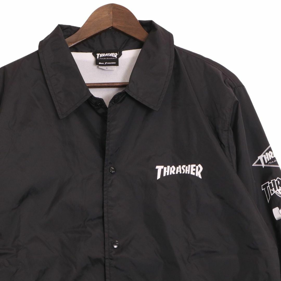 THRASHER(スラッシャー)のTHRASHER/スラッシャー アームプリント ナイロンコーチジャケット メンズのジャケット/アウター(ナイロンジャケット)の商品写真