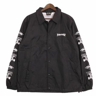 THRASHER/スラッシャー アームプリント ナイロンコーチジャケット