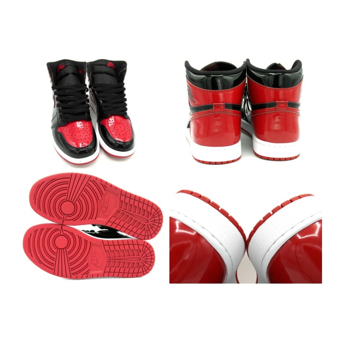 NIKE(ナイキ)のナイキ NIKE ■ 【 AIR JORDAN 1 HIGH OG Patent Bred 555088 063 】 エア ジョーダン 1 ハイ パテント ブレッド スニーカー f21358 メンズの靴/シューズ(スニーカー)の商品写真