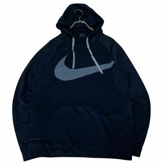 ナイキ(NIKE)のNIKE スウェットパーカー スウッシュ DRI-FIT プルオーバーo74①(パーカー)