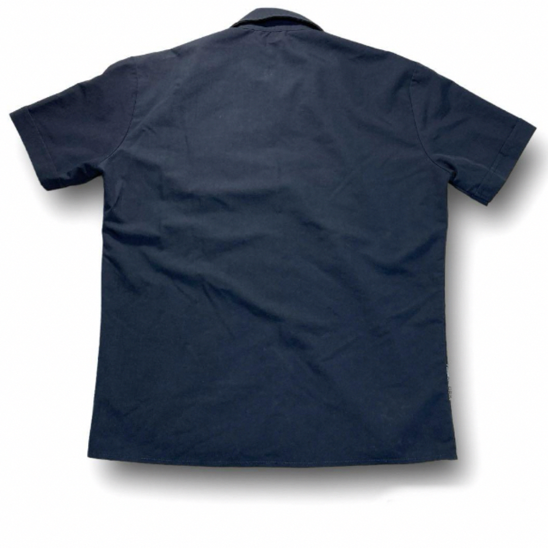 希少 90s イギリス製 オープンカラー アロハ 開襟シャツ ネイビー XL メンズのトップス(シャツ)の商品写真