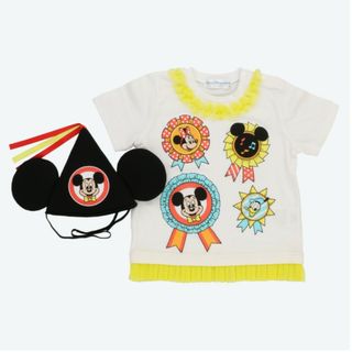 ディズニー(Disney)の東京ディズニーリゾートミッキーベビーTシャツ帽子付き(Tシャツ/カットソー)