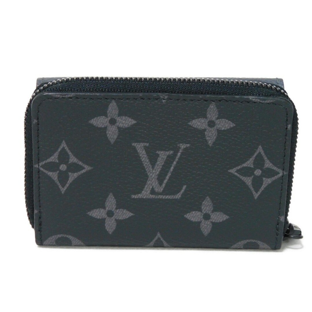 LOUIS VUITTON(ルイヴィトン)のLOUIS VUITTON ルイ・ヴィトン ジッピー オーガナイザー LVロゴ フラワー ブラック グレー RFID ICチップ 現行 未使用 ラウンドファスナー モノグラム エクリプス リバース ノワール コインケース M82771 メンズのファッション小物(コインケース/小銭入れ)の商品写真