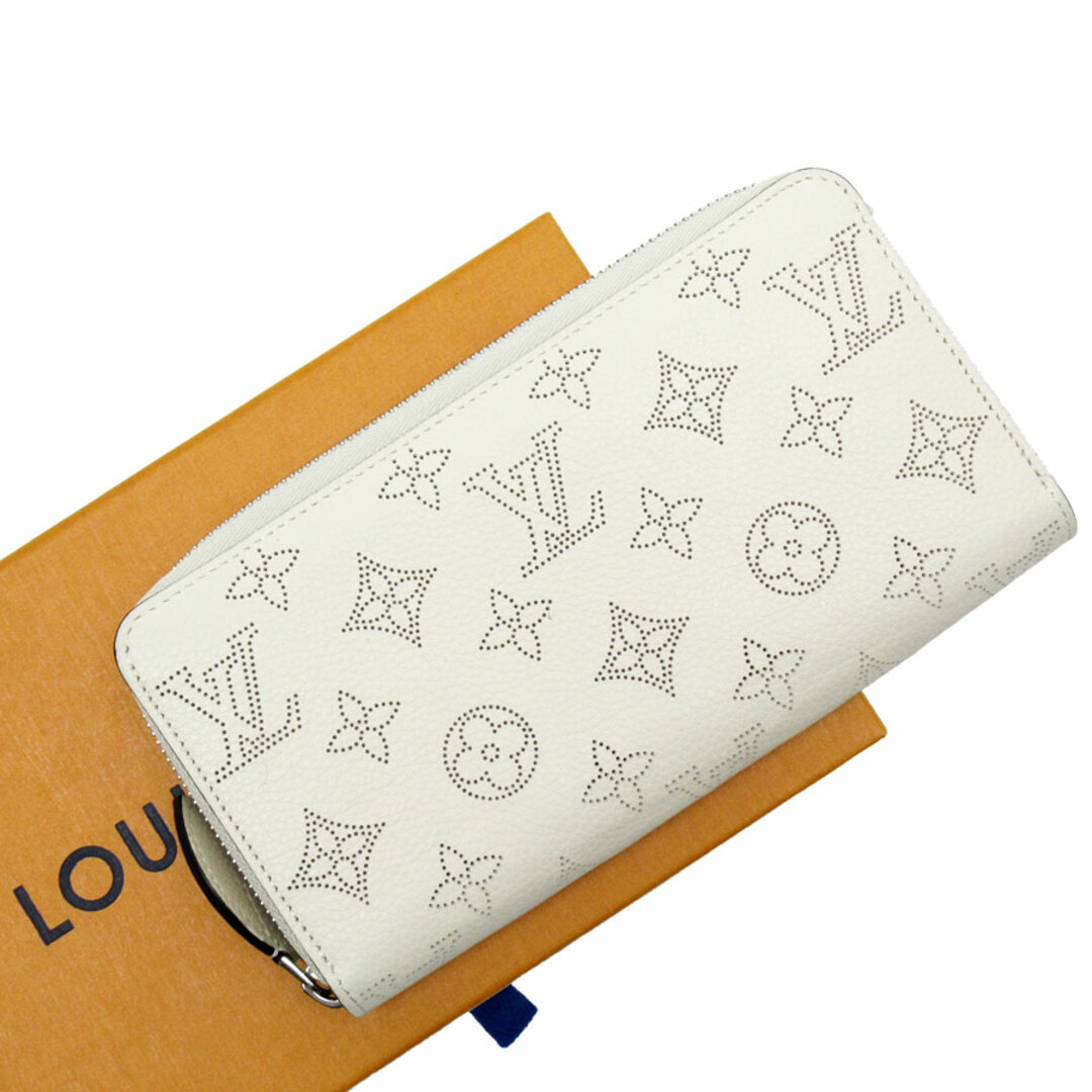 LOUIS VUITTON(ルイヴィトン)のルイ ヴィトン LOUIS VUITTON ラウンドファスナー長財布 モノグラムマヒナ ジッピーウォレット モノグラムマヒナ アイボリー レディース M69215 送料無料【中古】 w0051j レディースのファッション小物(財布)の商品写真