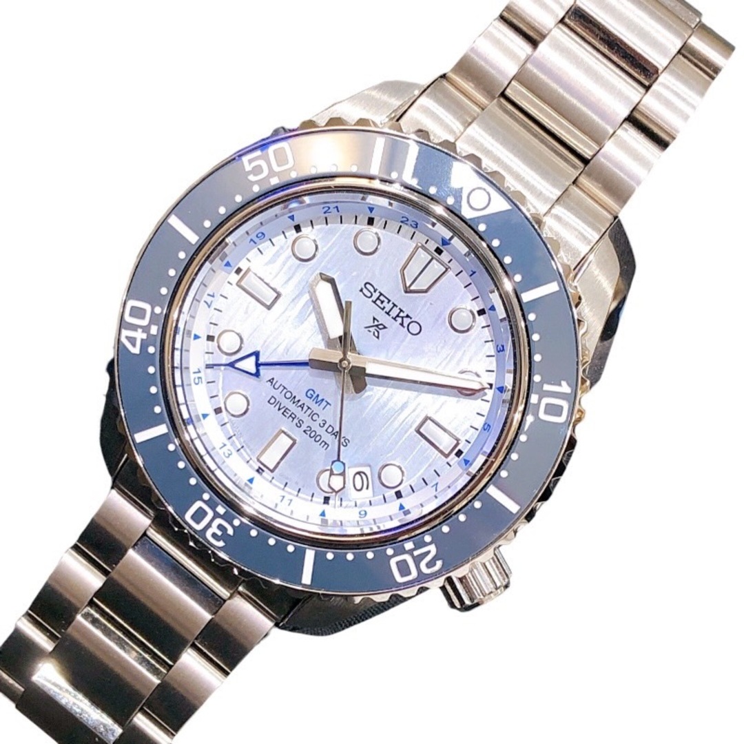 SEIKO(セイコー)の　セイコー SEIKO プロスペック ダイバースキューバ　GMT SBEJ013 アイスブルー SS 自動巻き メンズ 腕時計 メンズの時計(その他)の商品写真