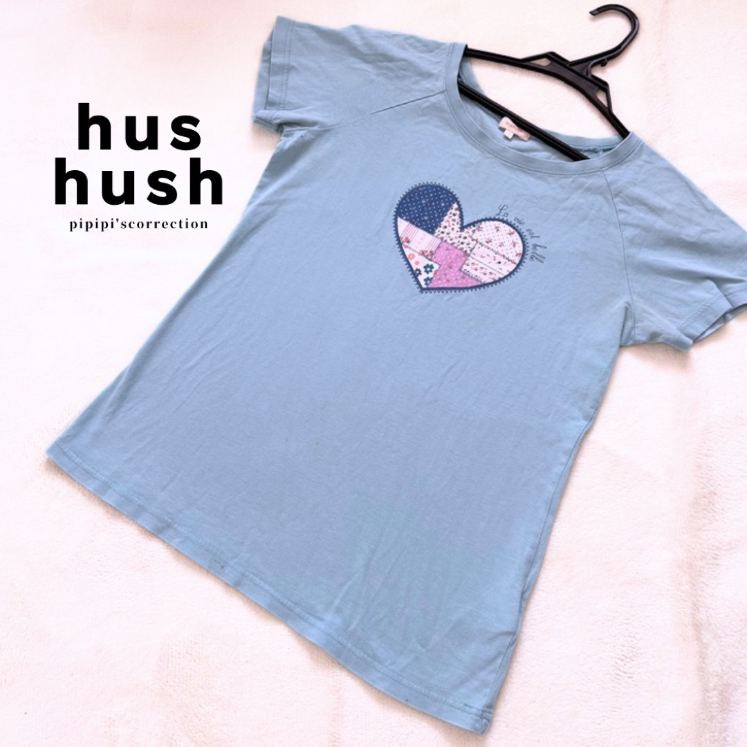 HusHush(ハッシュアッシュ)のhushush Tシャツ　プリントTシャツ　キッズ　半袖　春服　夏服　兼用 レディースのトップス(Tシャツ(半袖/袖なし))の商品写真