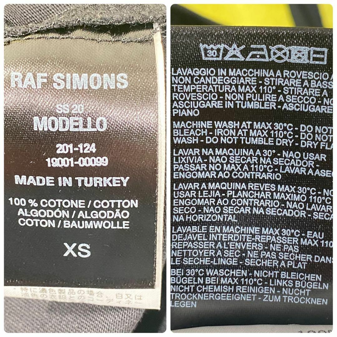 RAF SIMONS(ラフシモンズ)のラフシモンズ　20SS ビッグスマイリープリントオーバーTシャツ　ブラック　XS メンズのトップス(Tシャツ/カットソー(半袖/袖なし))の商品写真