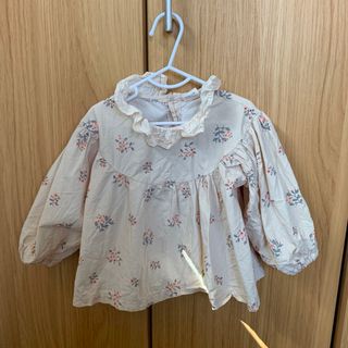 コドモビームス(こどもビームス)の【美品】monbebe モンベベ 花柄ブラウス S(ブラウス)