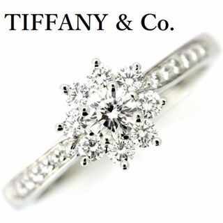 Tiffany & Co. - ティファニー フローラ ダイヤモンド リング Pt950 14号
