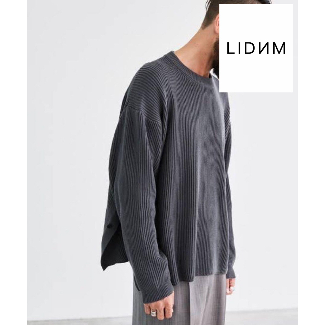 LIDNM(リドム)のLIDNMリドム　OVERSIZED 7G AZE KNIT メンズのトップス(ニット/セーター)の商品写真