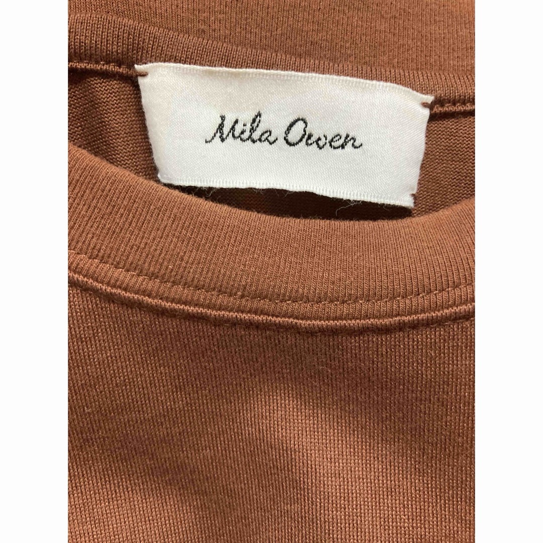 Mila Owen(ミラオーウェン)のMila Owen ベーシックノースリーブTシャツ　ブラウン レディースのトップス(タンクトップ)の商品写真