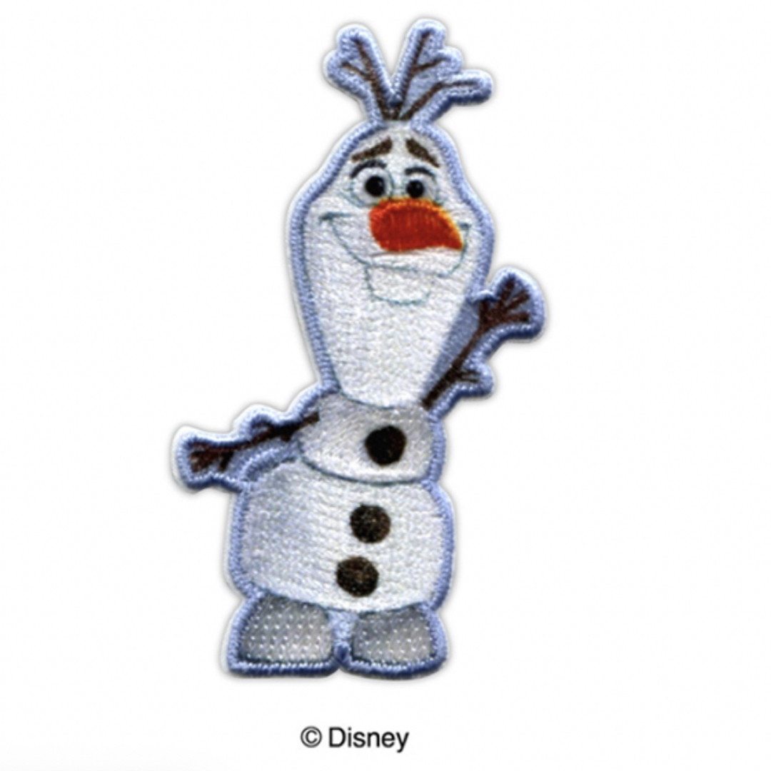 Disney(ディズニー)のオラフ 刺繍ワッペン アナと雪の女王2 アナ雪2  アップリケ シールワッペン ハンドメイドの素材/材料(各種パーツ)の商品写真