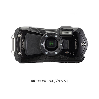 リコー(RICOH)のリコー RICOH RICOH WG-80 ブラック(コンパクトデジタルカメラ)