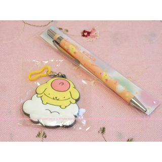 ポムポムプリン - 新品⭐ポムポムプリン めじるしラバーチャーム＆キュートなボールペン/Sanrio