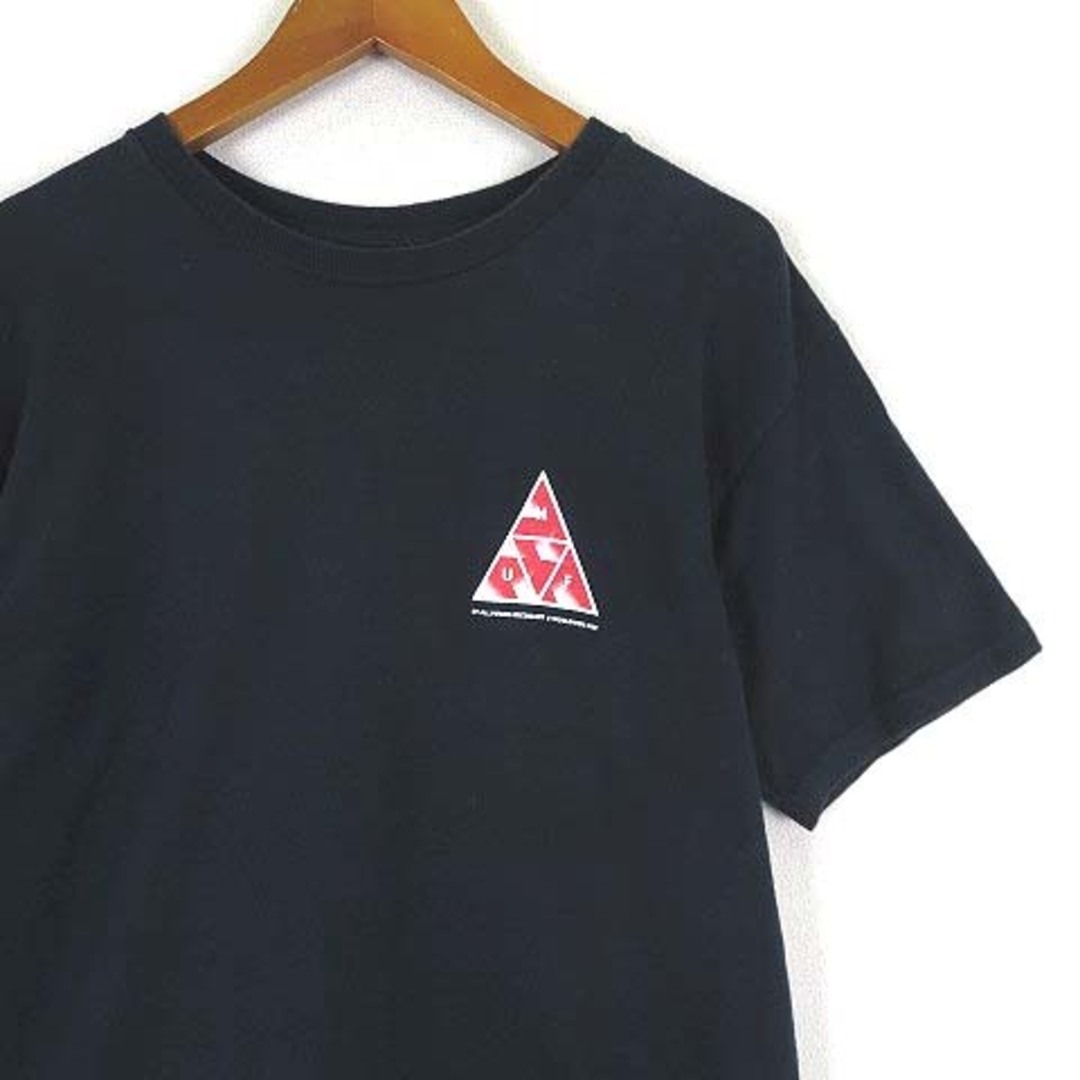 HUF(ハフ)のハフ HUF Tシャツ ロゴ プリント クルーネック 半袖 S 紺 ネイビー メンズのトップス(Tシャツ/カットソー(半袖/袖なし))の商品写真