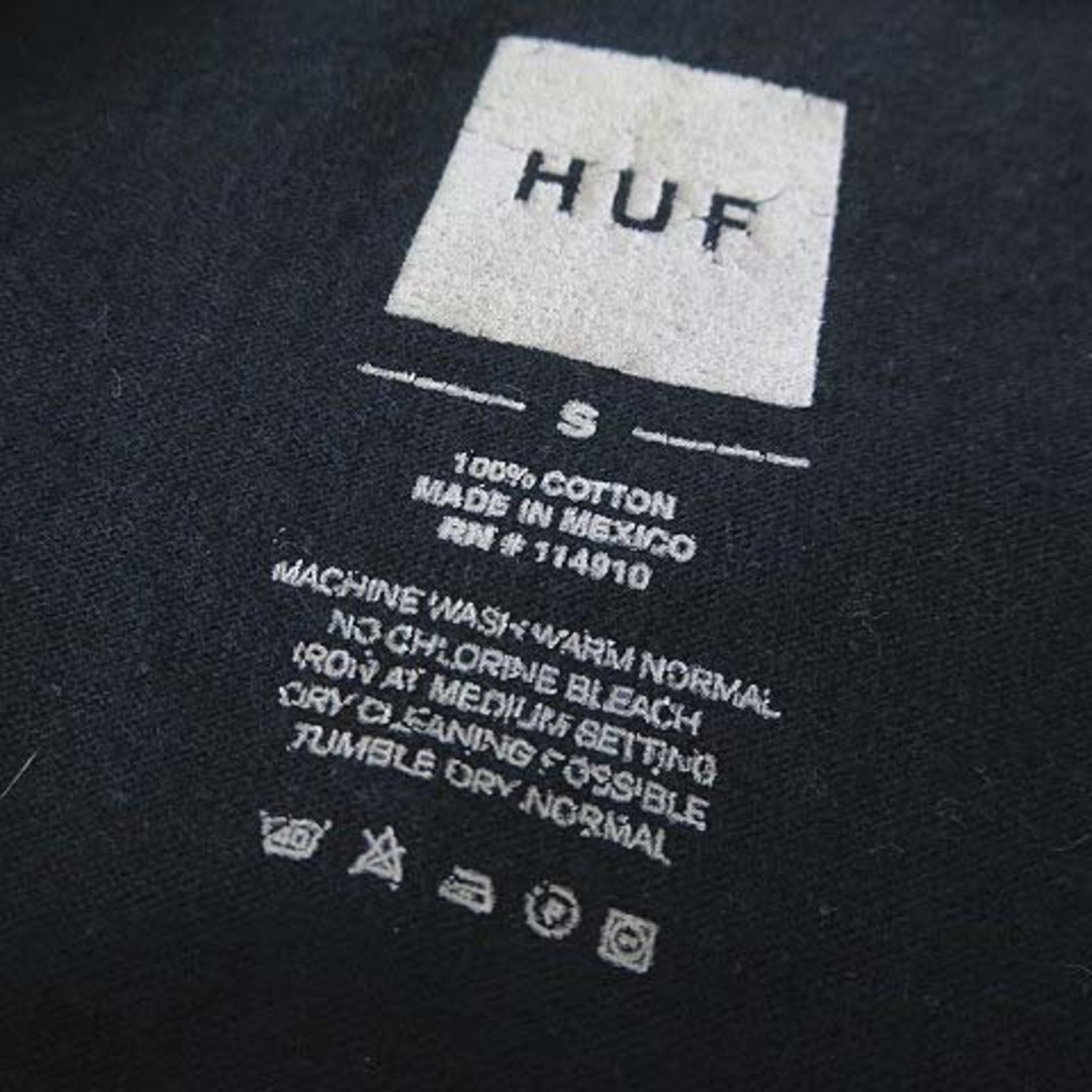 HUF(ハフ)のハフ HUF Tシャツ ロゴ プリント クルーネック 半袖 S 紺 ネイビー メンズのトップス(Tシャツ/カットソー(半袖/袖なし))の商品写真