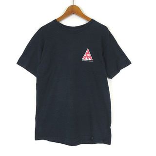 ハフ(HUF)のハフ HUF Tシャツ ロゴ プリント クルーネック 半袖 S 紺 ネイビー(Tシャツ/カットソー(半袖/袖なし))