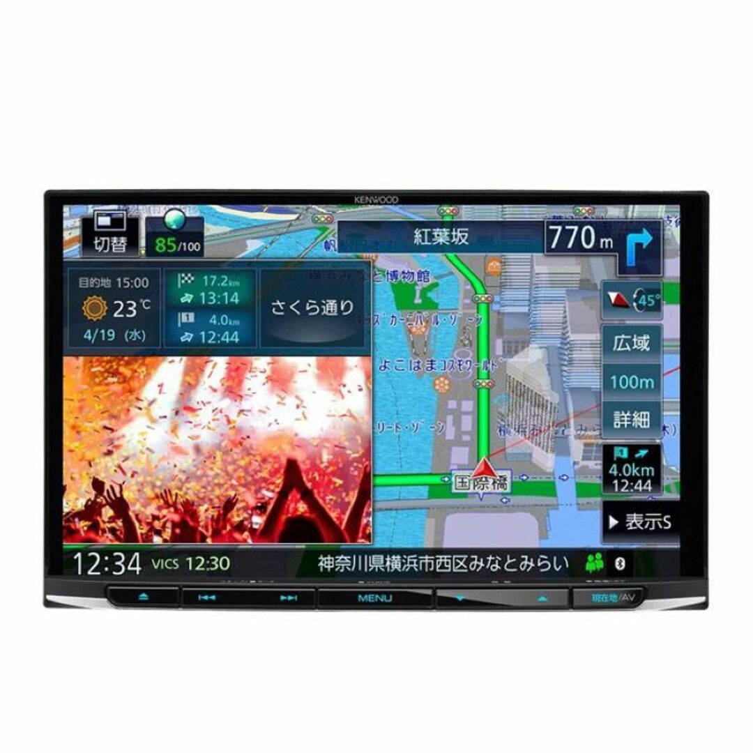 KENWOOD(ケンウッド)のKENWOOD ケンウッド 彩速ナビ MDV-S710 AV一体型カーナビゲーション 7V型ワイドVGA 180mm カーナビ 【新品】 12403K402 自動車/バイクの自動車(カーナビ/カーテレビ)の商品写真