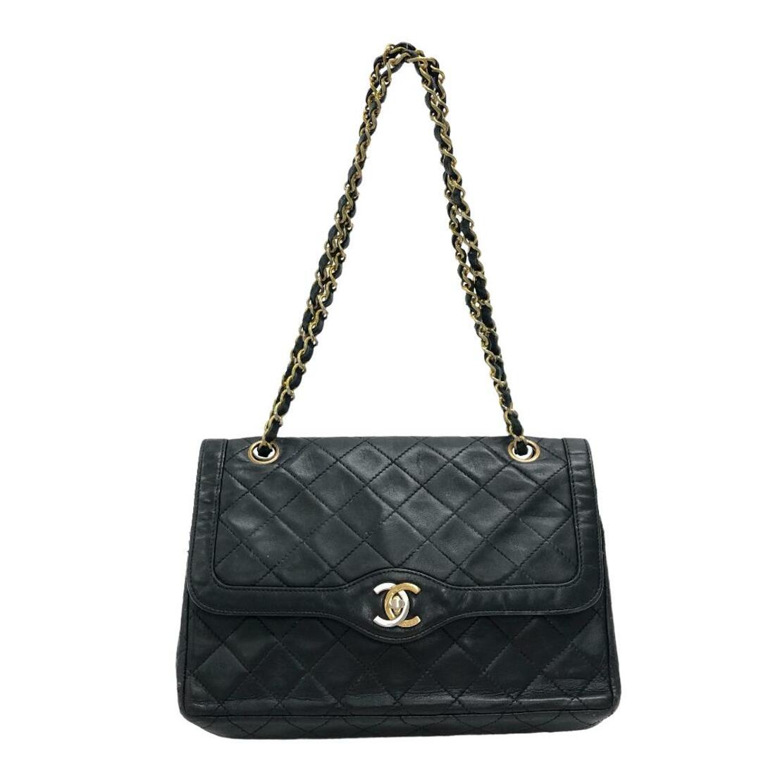 CHANEL(シャネル)のシャネル CHANEL ハンドバッグ
 マトラッセ ココマーク マトラッセ25 Wフラップ チェーンショルダー ブラック レディースのバッグ(ハンドバッグ)の商品写真