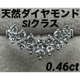 JC170★高級 ダイヤモンド0.46ct プラチナ リング(リング(指輪))