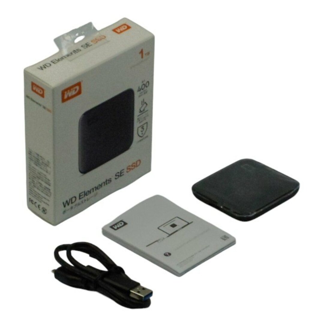 ポータブルストレージ WD Elements SE SSD 1TB WDBAYN0010BBK 中古 a1 スマホ/家電/カメラのPC/タブレット(PC周辺機器)の商品写真
