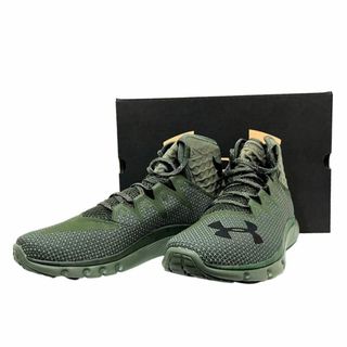 アンダーアーマー(UNDER ARMOUR)のUNDER ARMOUR アンダーアーマー Project Rock Delta 304775-123 28.5cm グリーン ハイカット スニーカー メンズ 【極美品】 12403K368(スニーカー)