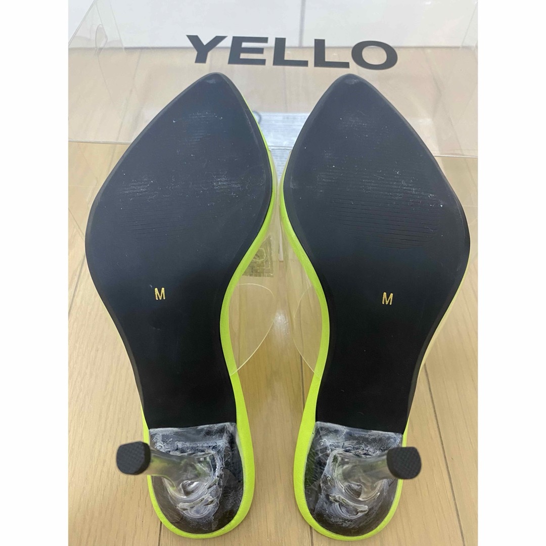 新品未使用☆YELLO ネオンカラークリアサンダル M レディースの靴/シューズ(サンダル)の商品写真