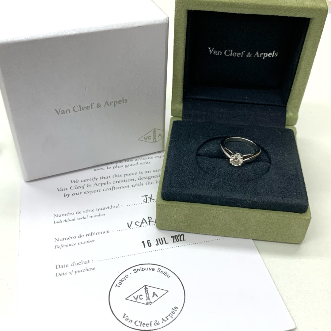 Van Cleef & Arpels(ヴァンクリーフアンドアーペル)のヴァンクリーフ＆アーペル リング ボヌール Pt950 ダイヤモンド　0.70 レディースのアクセサリー(リング(指輪))の商品写真