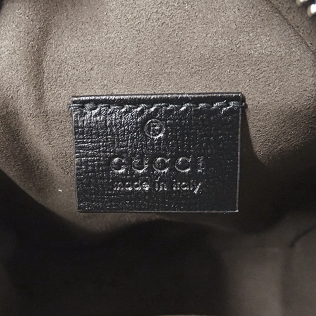 Gucci(グッチ)のグッチ GUCCI バッグ メンズ ブランド ショルダーバッグ GGスプリーム ブラック 672952 黒 コンパクト ミニバッグ 斜め掛け おしゃれ 【中古】 メンズのバッグ(ショルダーバッグ)の商品写真