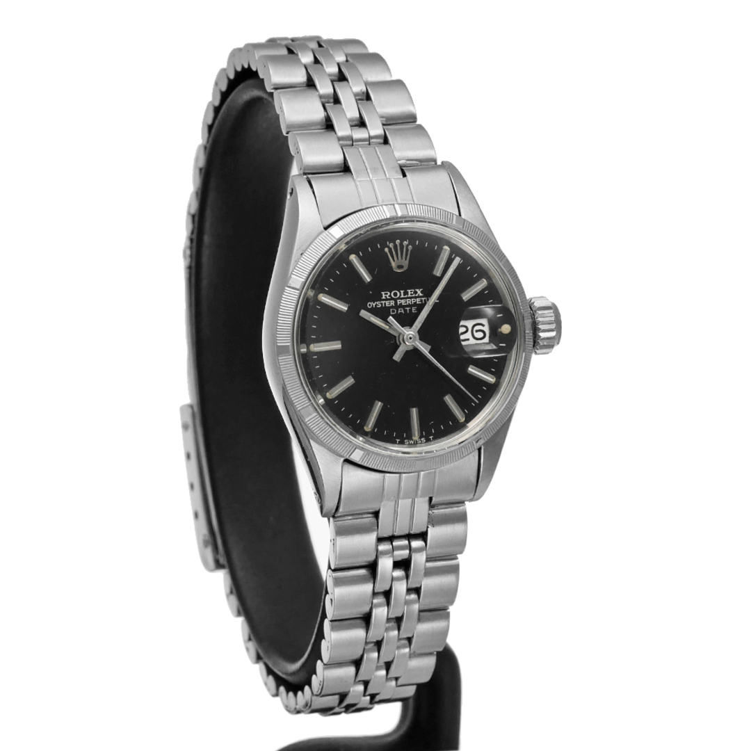 ROLEX(ロレックス)のROLEX オイスターパーペチュアルデイト ブラックミラー Ref.6519 アンティーク品 レディース 腕時計 レディースのファッション小物(腕時計)の商品写真