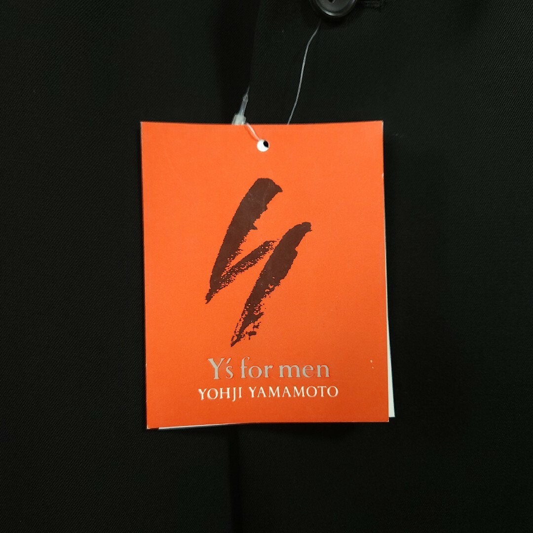 Yohji Yamamoto POUR HOMME(ヨウジヤマモトプールオム)の90's Y’s for Men ウールギャバコート ブラック 赤タグ メンズのジャケット/アウター(テーラードジャケット)の商品写真