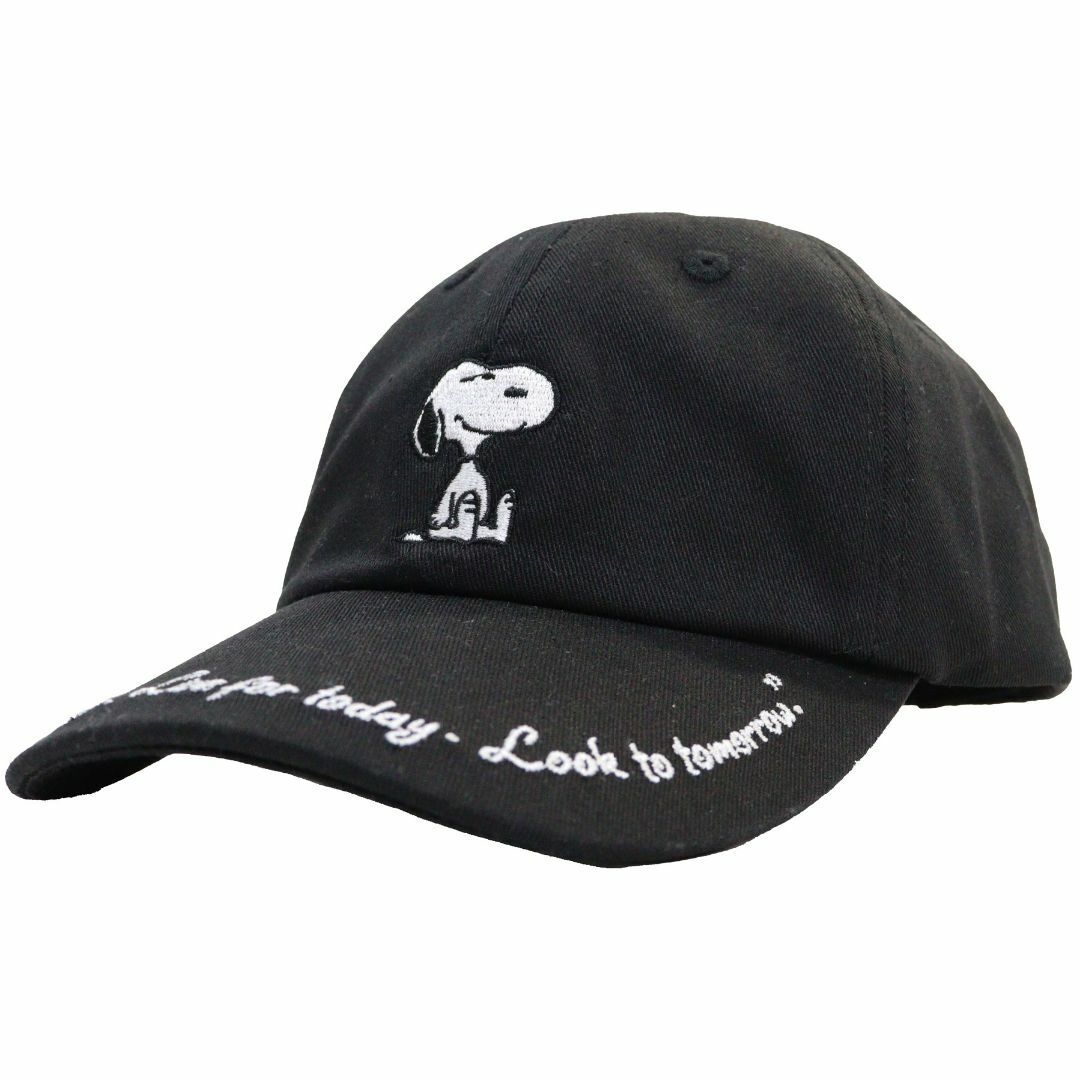 SNOOPY(スヌーピー)のSNOOPY スヌーピー キャップ まったり キッズ レディース★ブラック新品 キッズ/ベビー/マタニティのこども用ファッション小物(帽子)の商品写真