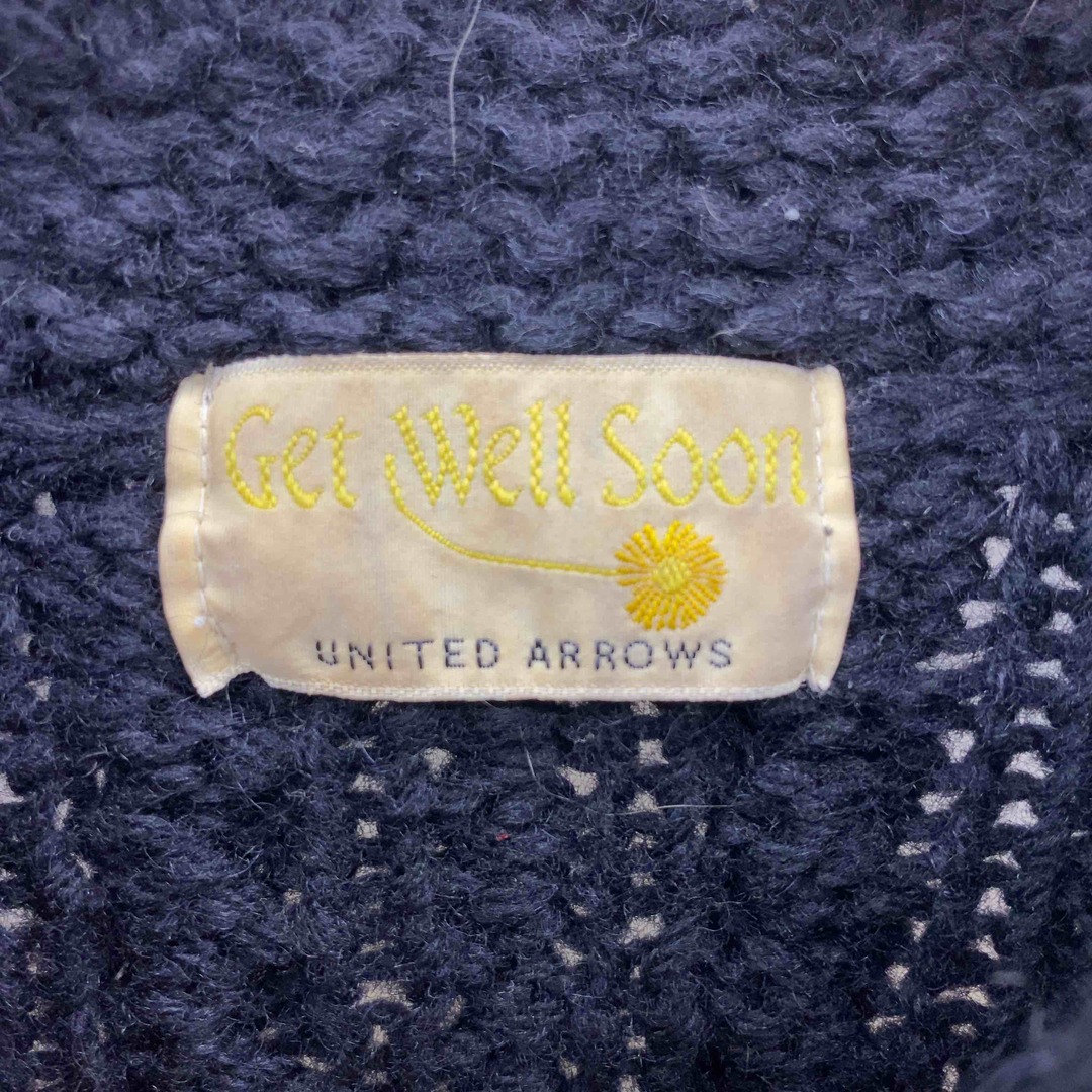 UNITED ARROWS(ユナイテッドアローズ)のUNITED ARROWS ユナイテッドアローズ メンズ ニット/セーター 前ジッパー ブラック メンズのトップス(ニット/セーター)の商品写真