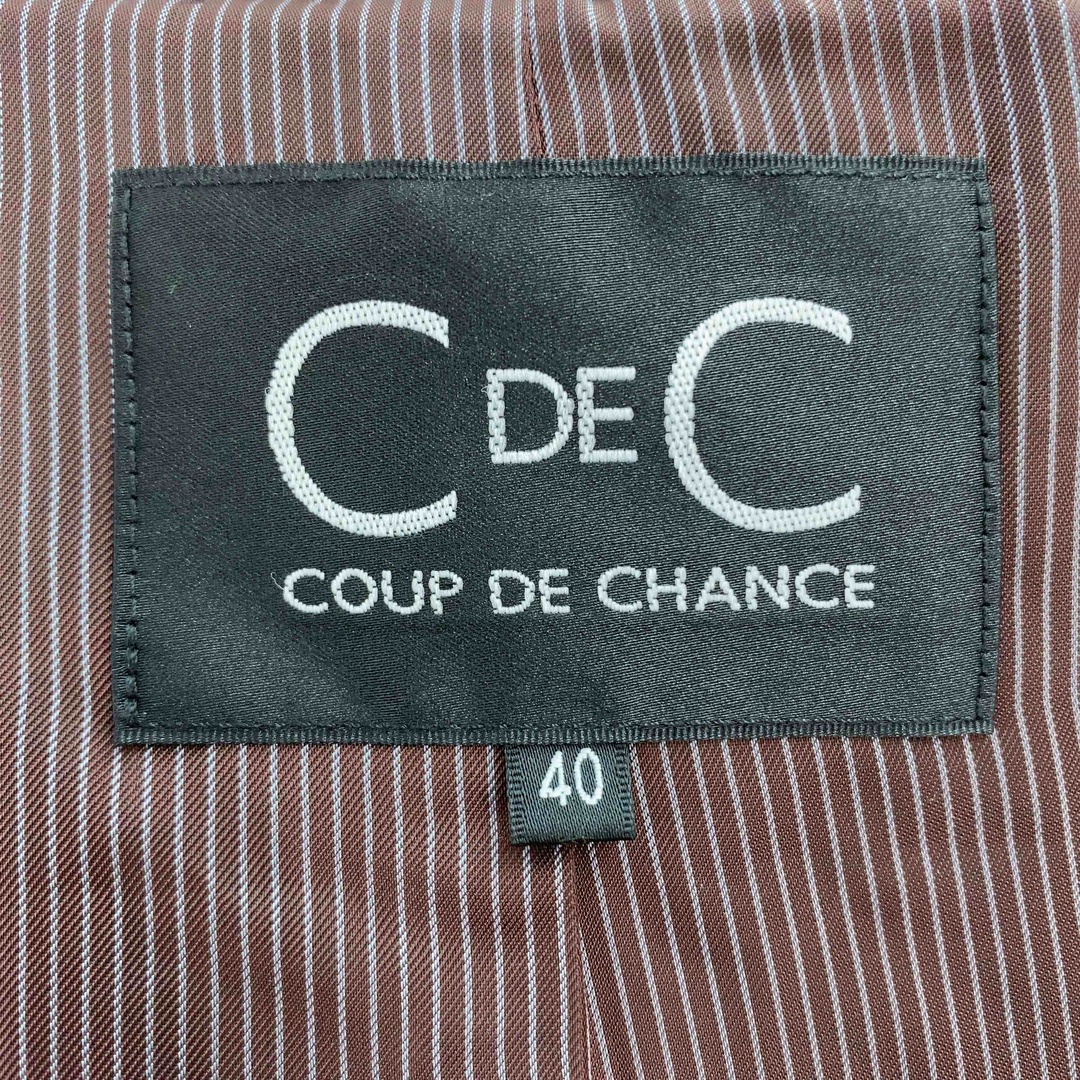 COUP DE CHANCE(クードシャンス)のCOUP DE CHANCE クードシャンス レディース ロングコート ファー付き ウール カシミア混 ネイビー レディースのジャケット/アウター(ロングコート)の商品写真