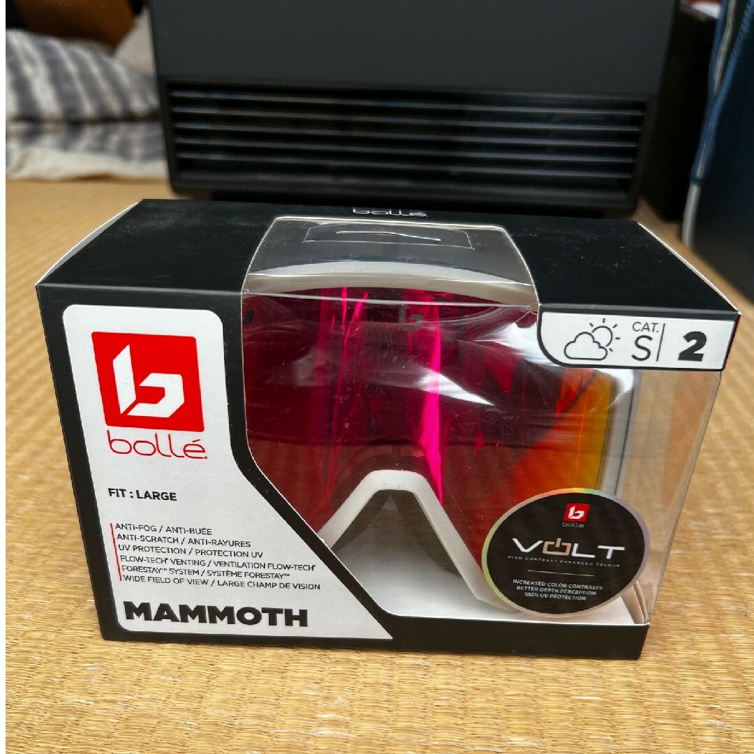 bolle(ボレー)のbollé MAMMOTH M.L. Grey Volt Ruby スポーツ/アウトドアのスキー(その他)の商品写真