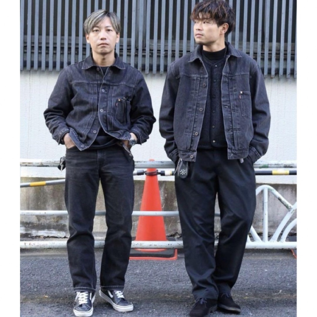Levi's - Levi′s 先染め Right-on ブラックデニムジャケット Levi's - Levi′s 先染め Right-on ブラックデニムジャケット