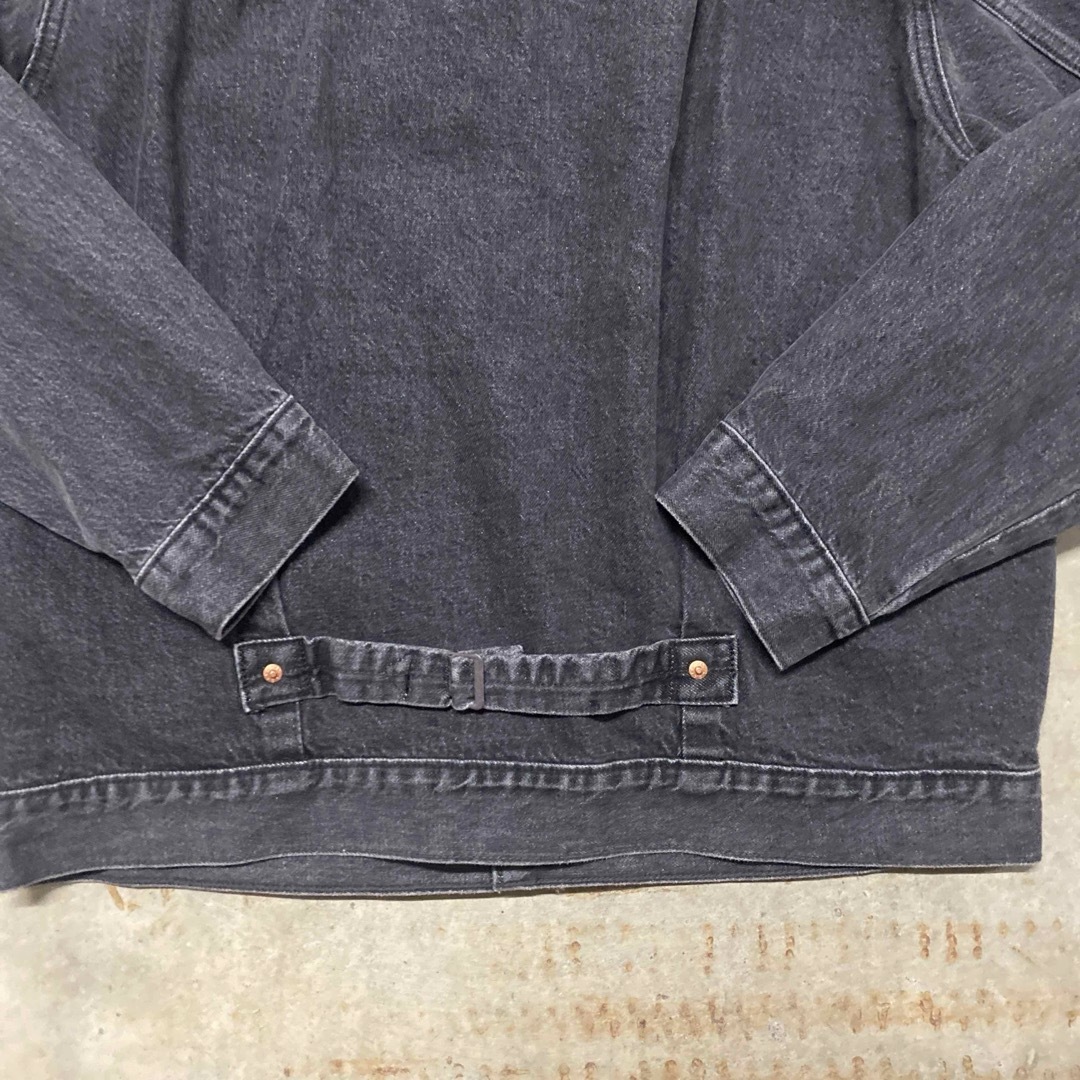 Levi's - Levi′s 先染め Right-on ブラックデニムジャケット Levi's - Levi′s 先染め Right-on ブラックデニムジャケット