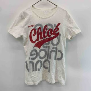 シーバイクロエ(SEE BY CHLOE)のSEE BY CHLOE シーバイクロエ レディース ロゴプリント Tシャツ　半袖　白(Tシャツ(半袖/袖なし))