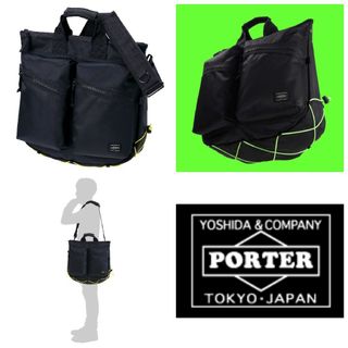 ポーター(PORTER)の超美品/肩の負担軽減パッド付PORTER THINGS 2WAYヘルメットバッグ(ショルダーバッグ)