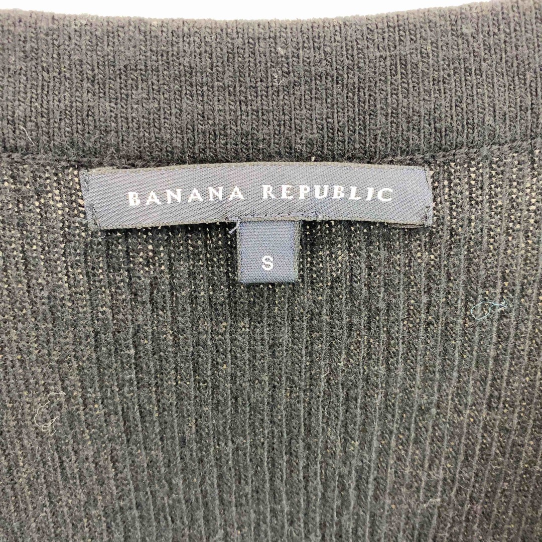 Banana Republic(バナナリパブリック)のBANANA REPUBLIC バナナリパブリック レディース ひざ丈 ニットワンピース　黒　毛混 レディースのワンピース(ひざ丈ワンピース)の商品写真