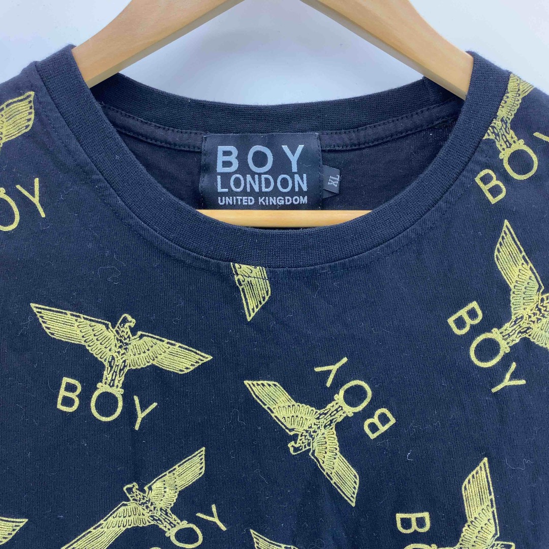 Boy London(ボーイロンドン)のBOY LONDON ボーイロンドン メンズ Tシャツ　半袖　ロゴプリント　黒　総柄 メンズのトップス(Tシャツ/カットソー(半袖/袖なし))の商品写真