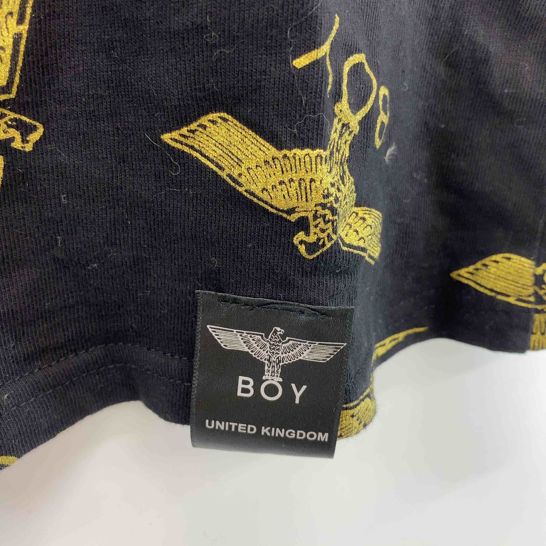 Boy London(ボーイロンドン)のBOY LONDON ボーイロンドン メンズ Tシャツ　半袖　ロゴプリント　黒　総柄 メンズのトップス(Tシャツ/カットソー(半袖/袖なし))の商品写真